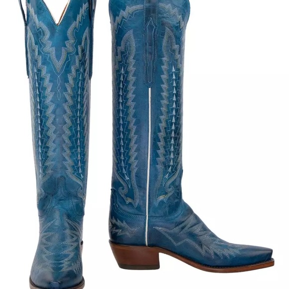 Lucchese Shoes - Lucchese Ocean Blue Priscilla Boots
